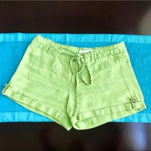 Vantarsi Lime-Green Shorts
